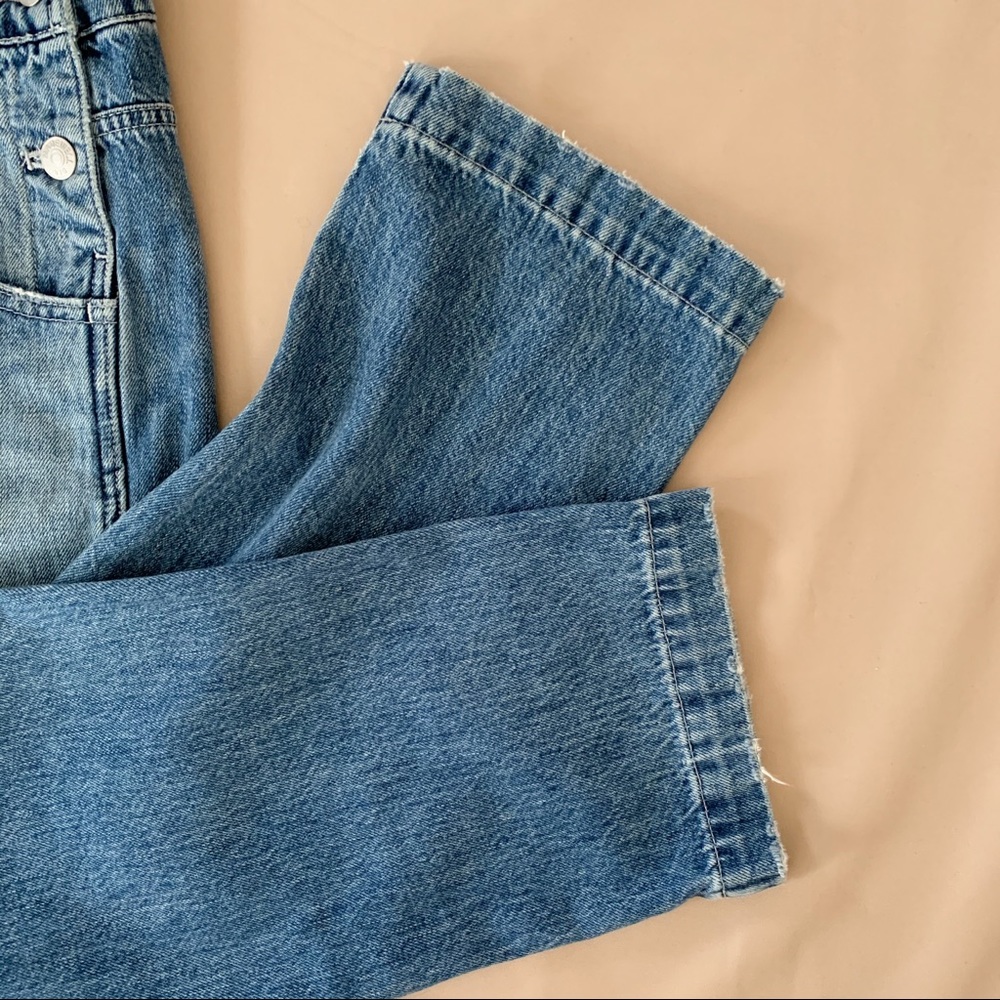 SOLD Madewell Straight Leg Overalls in Hickory Was - Picture 5 of 9